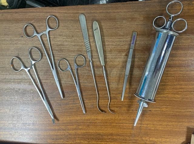 Embalming instruments x 7